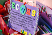 Personalized messages from students thanking & supporting our troops.