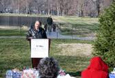 Jan Scruggs, Vietnam Veterans Memorial Fund founder and president makes introductions.