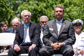 Medal of Honor recipient Col. Jack Jacobs USA (Ret.) and emcee for the ceremonies Jim Knotts, CEO of VVMF.