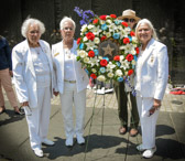 Vietnam Gold Star Mothers Emogene M. Cupp (Robert William Cupp), Georgie Carter Krell (Bruce Wayne Carter,  posthumously awarded Medal of Honor) and Ann Wolcot (Rex Marcel Sherman).