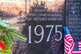 The names are inscribed in the chronological order of their dates of casualty, showing the war as a series of individual human sacrifices and giving each name a special place in history.