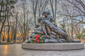 Dedicated on Veterans Day, November 11, 1993. <br /><br />Diane Carlson Evans, a former Army nurse who served in Vietnam, is the founder and chair of the Vietnam Women's Memorial Foundation. She became the first woman in American history to spearhead a campaign to place a national monument in Washington, DC which recognizes the contributions of military women to their country, as well as civilian women's patriotic service.