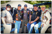 Travis Haymore, Ray Manzo, Larry Stark (former Vietnam POW), Walt Sides and Patrick J. Hughes in Thunder Alley.