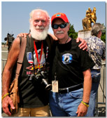Photographer Jay Hirsch, Vietnam Veteran with our friend Cpl Raymond F. Manzo